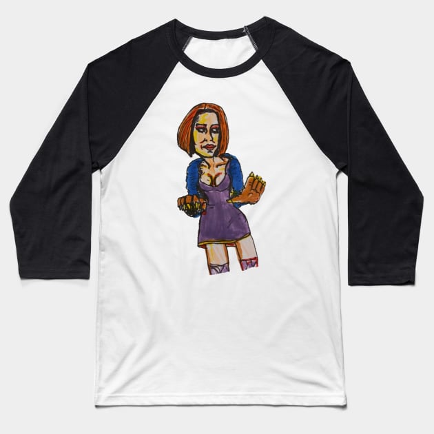 Veruca Baseball T-Shirt by MattisMatt83